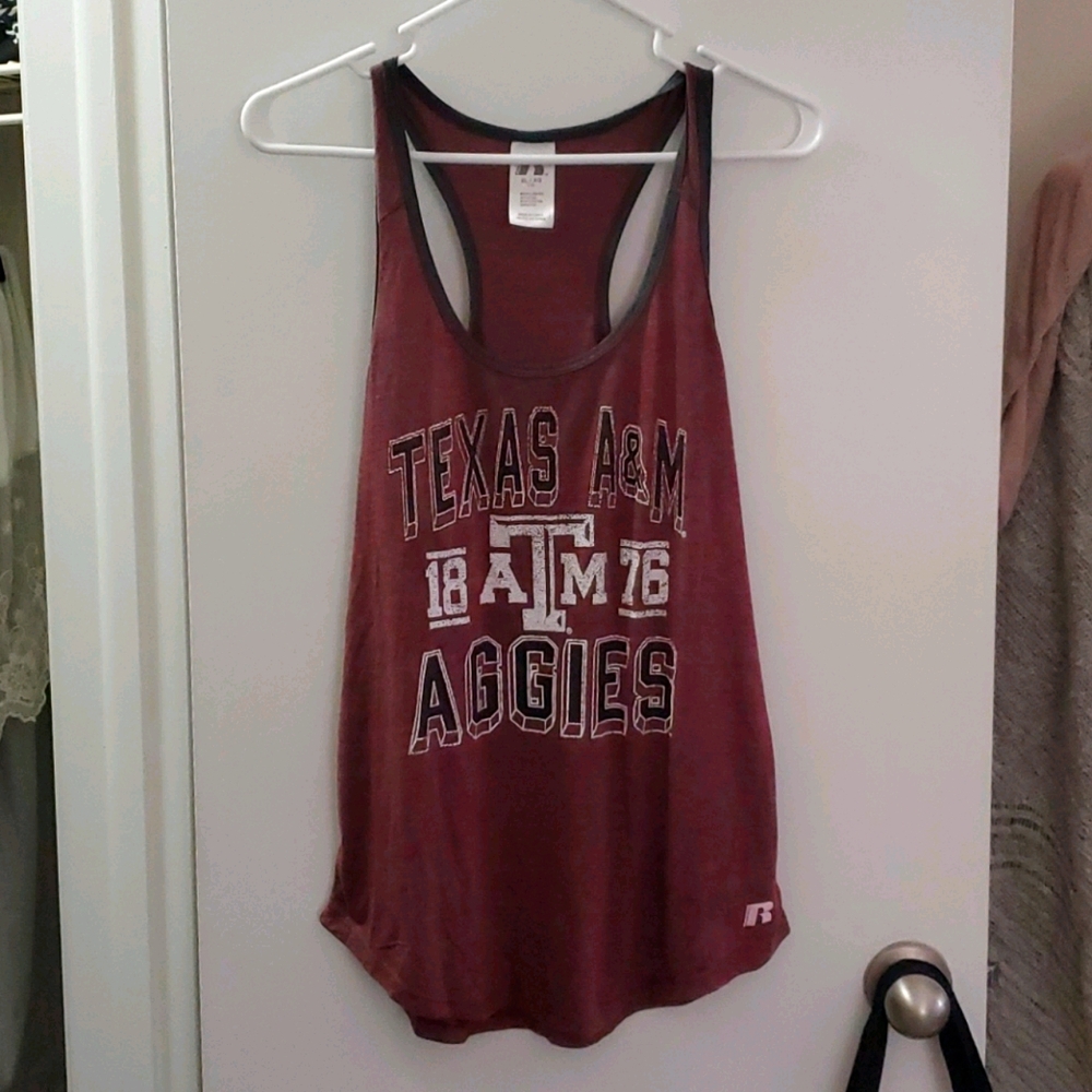 Texas A&M Racerback Russell Tank Top